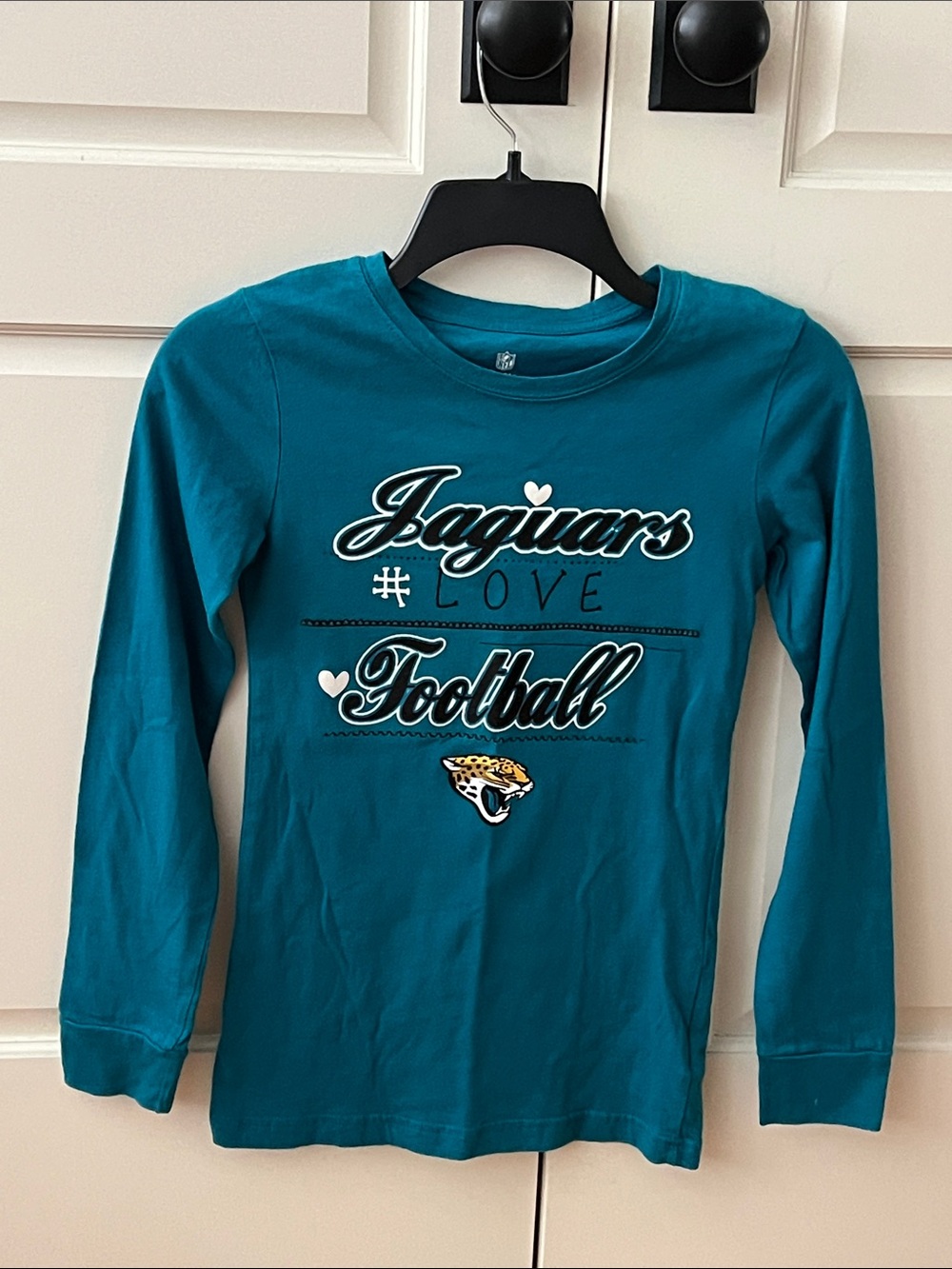 NFL Team Apparel Teen Apparel Jacksonville Jaguars Long Sleeve Shirt Sz Large